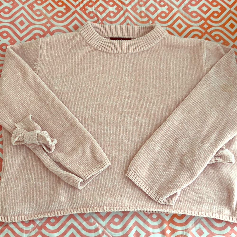 Light Pink Crop Top Sweater